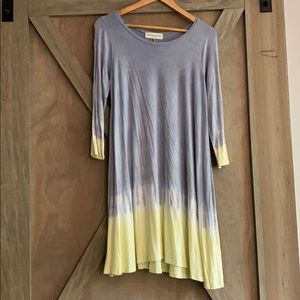 EUC 3/4 tie dye dress